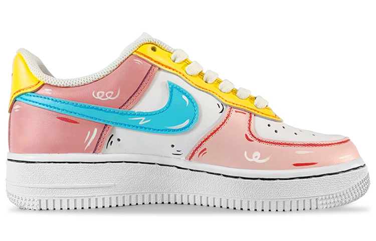 Nike Air Force 1 Skateboard Shoes Women's Low top Pink/Blue/Oranges купить в интернет-магазине Yoocart с быстрой доставкой по России.