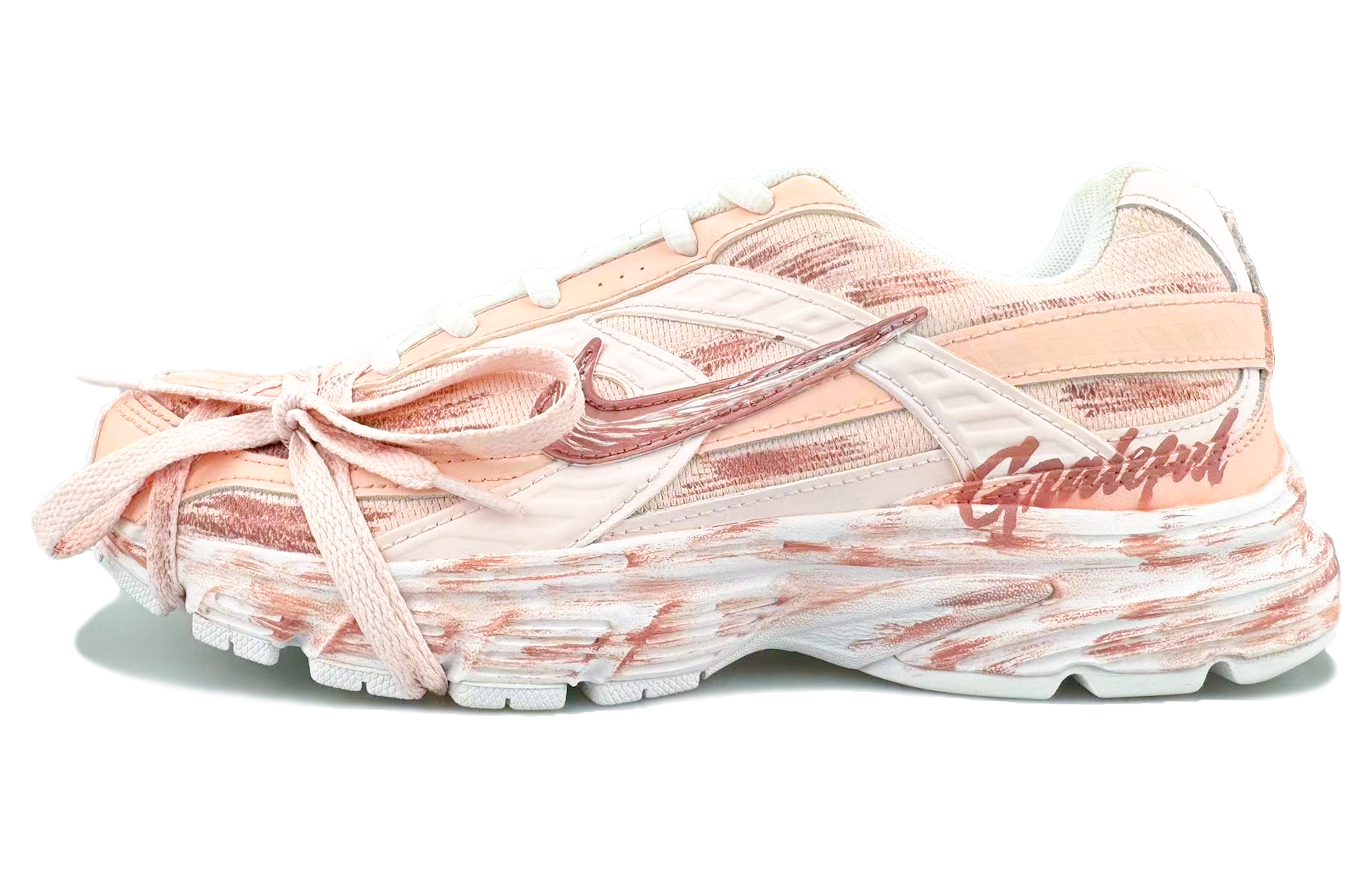 Nike Initiator Cushioning Abrasion Resistant Breathable Low top Running Shoes Unisex Pink купить в интернет-магазине Yoocart с быстрой доставкой по России.