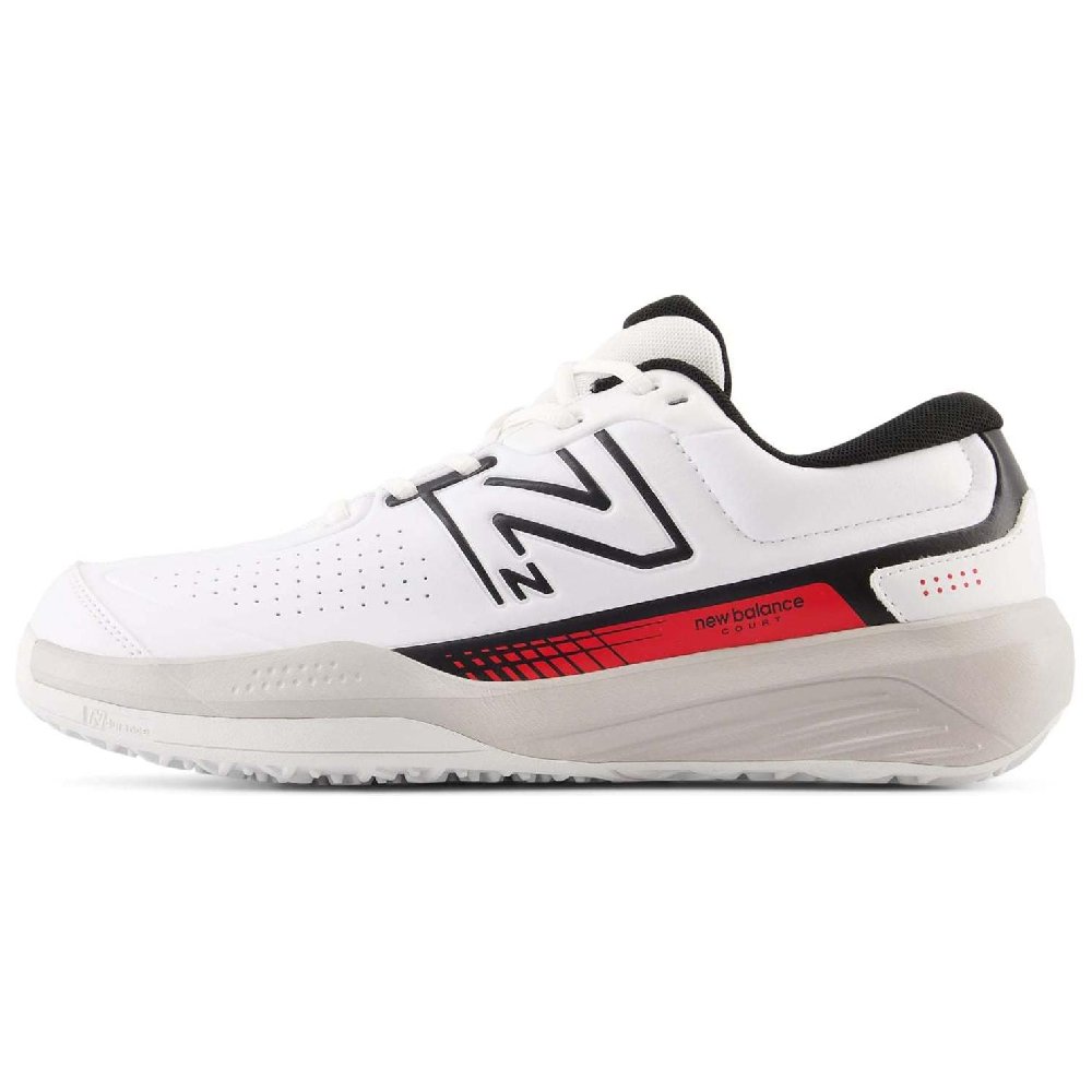 New Balance NB 696 V5 O Y5 Slip Resistant Low Top Tennis Shoes Men's White Red Black