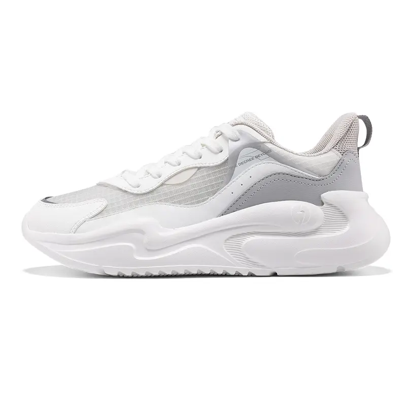 361° Yunshu Breathable And Lightweight Low Top Casual Shoes Men's White Gray