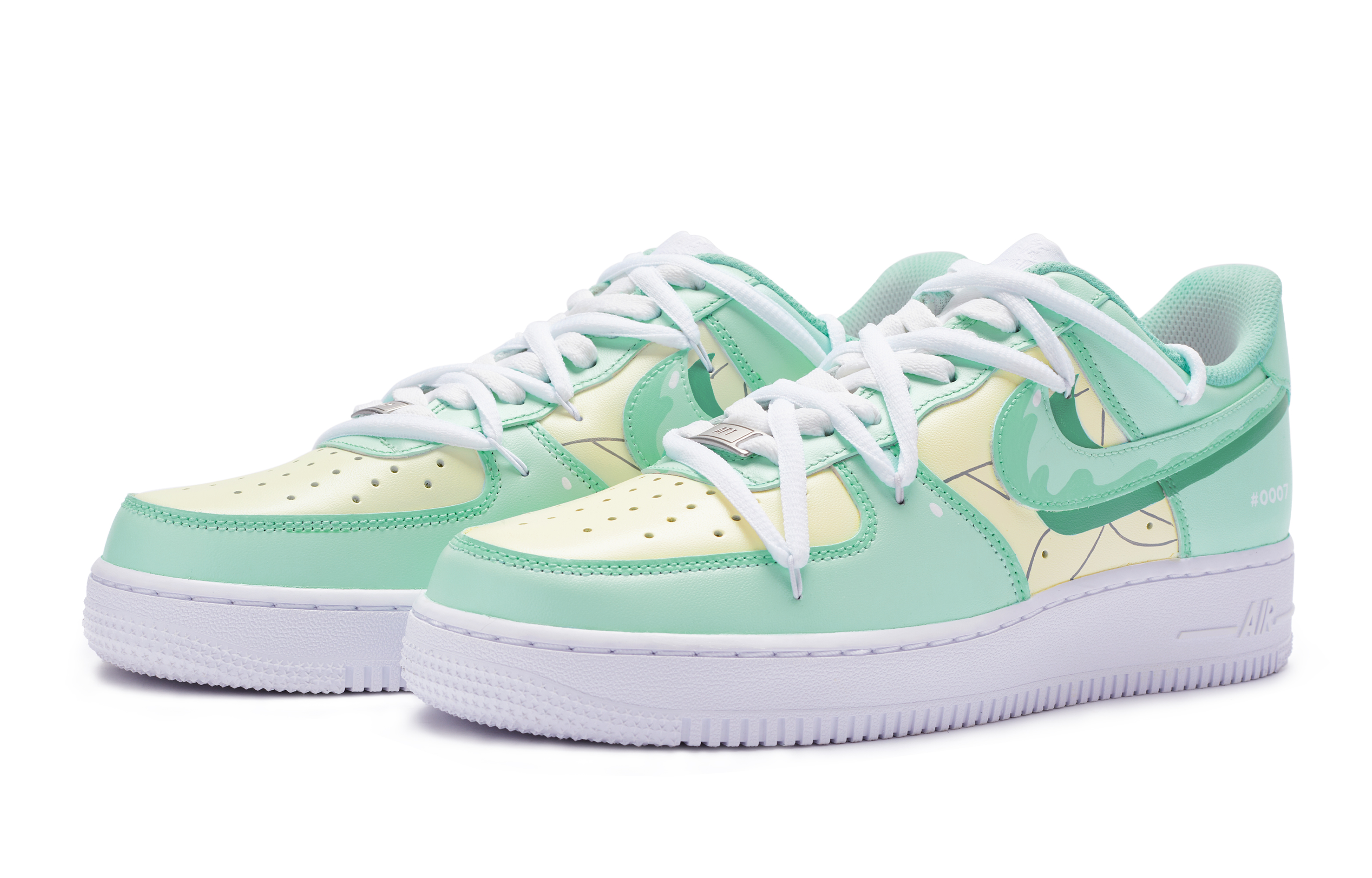Nike Air Force 1 Low 811 Manufacturing Low Top Skateboard Shoes GS Yellow Green White купить в интернет-магазине Yoocart с быстрой доставкой по России.
