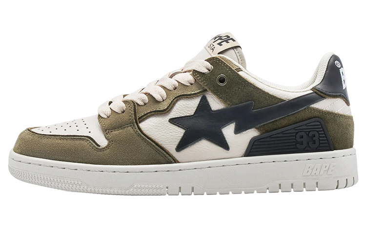A BATHING APE® Sk8 Sta #4 M1 "Olive Darb" Sneakers