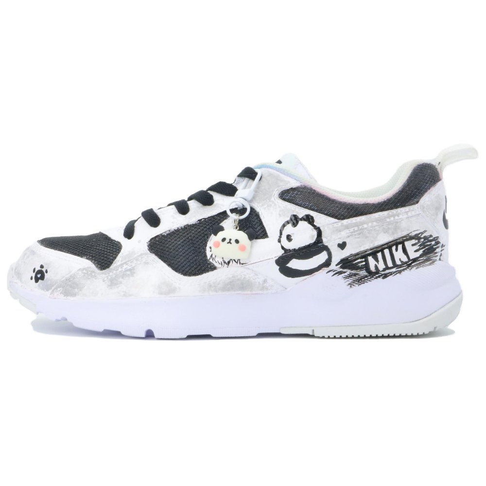 Nike Pegasus '92 Anti Slip Wear Resistant Low Top Running Shoes Women's Black White