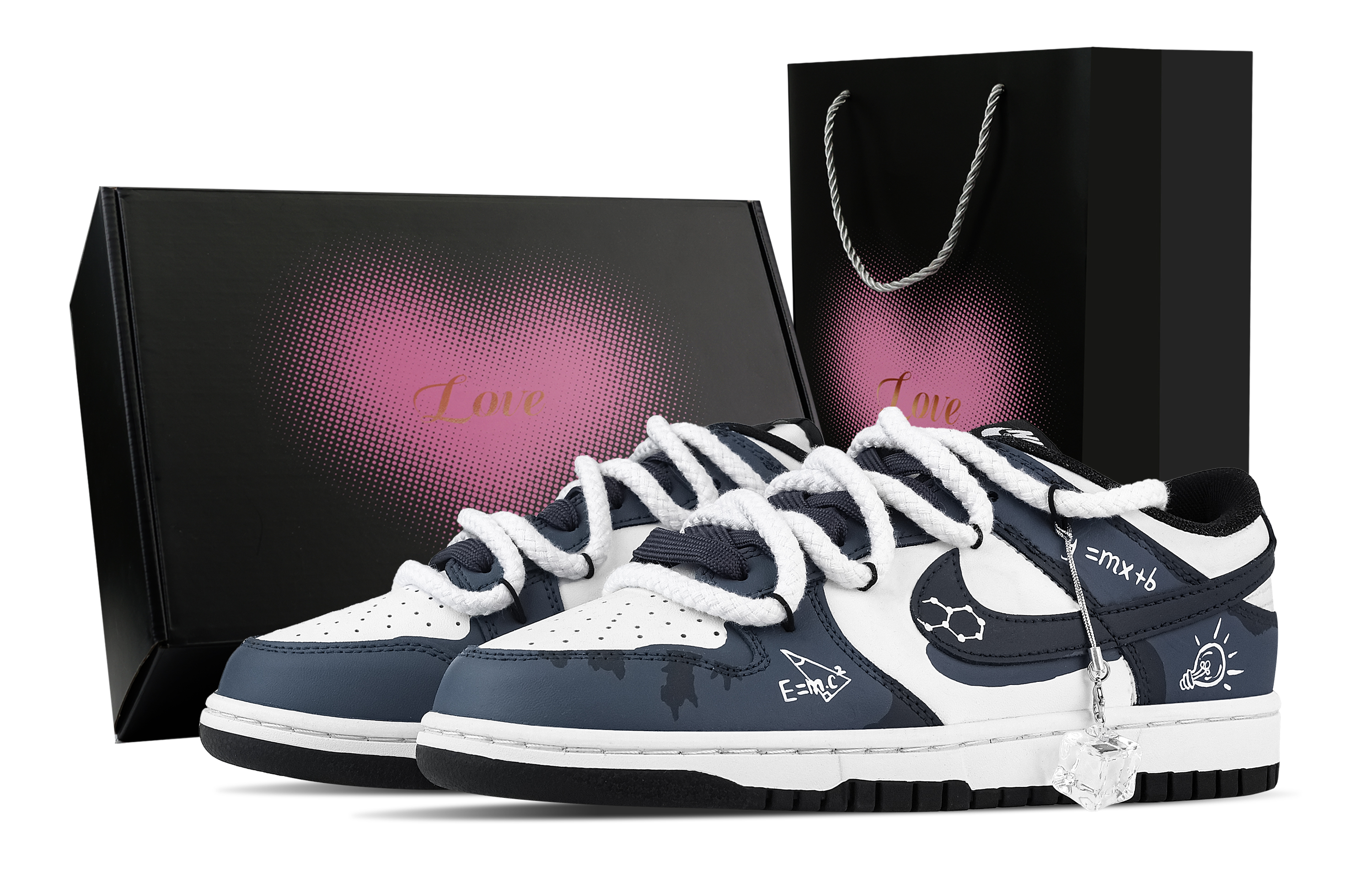 Nike Dunk Cool Moment, Heart Box Abrasion Resistant Low top Skateboard Shoes Unisex