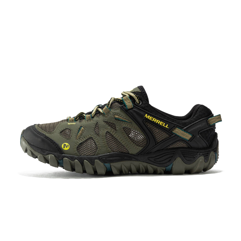 MERRELL All Out Blaze Waterproof, Breathable, Quick Dry, Lightweight Low Top Outdoor Shoes Men's Olive Green Black купить в интернет-магазине Yoocart с быстрой доставкой по России.