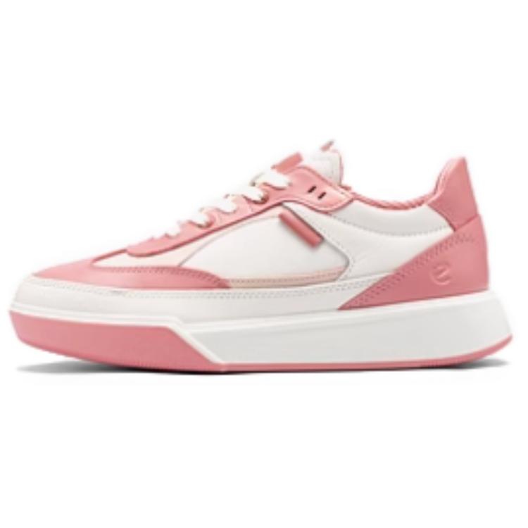 Ecco Low-Top Skateboard Shoes Women's White/Rose Red/Nude Pink купить в интернет-магазине Yoocart с быстрой доставкой по России.