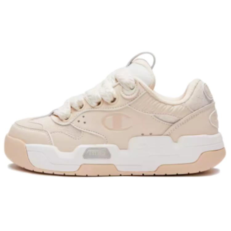 Champion Cushioning Wear Resistant Low Top Skateboard Shoes Women's Light Brown
