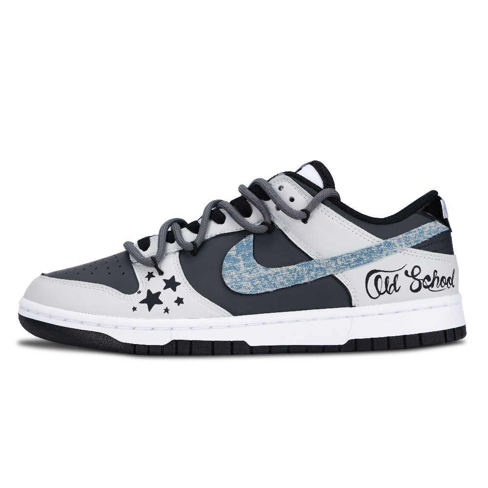 Nike Dunk American Galaxy Anti Slip Wear Resistant Low Top Skateboard Shoes Unisex Black Gray