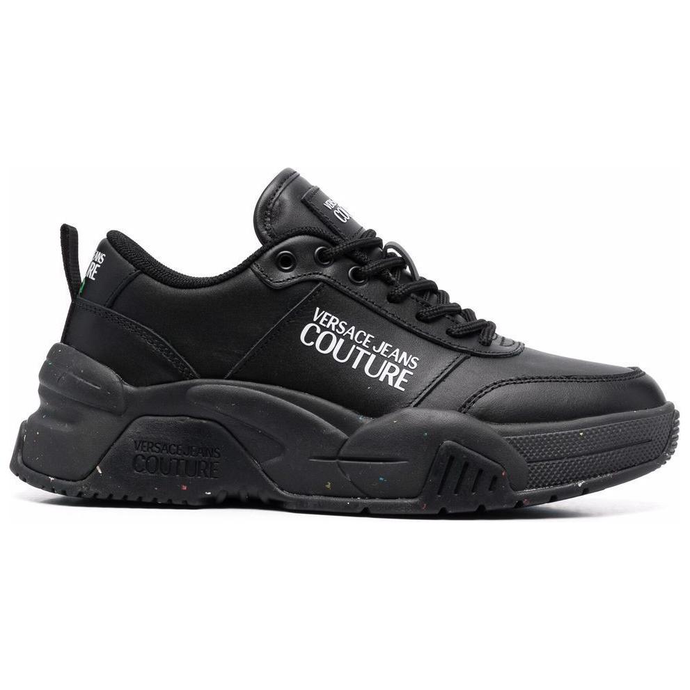 VERSACE Jeans Couture Low Top Casual Shoes Women's Black
