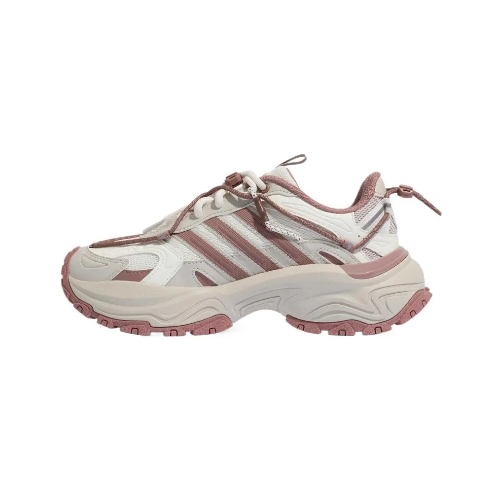Adidas SHADOW FEVER Slip Resistant Abrasion Resistant Chunky Sneakers Unisex White Pink