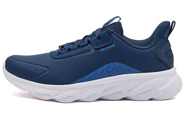 361° Shock Absorbers Slip Resistant Abrasion Resistant Lightweight Low top Running Shoes Men's Ink Blue