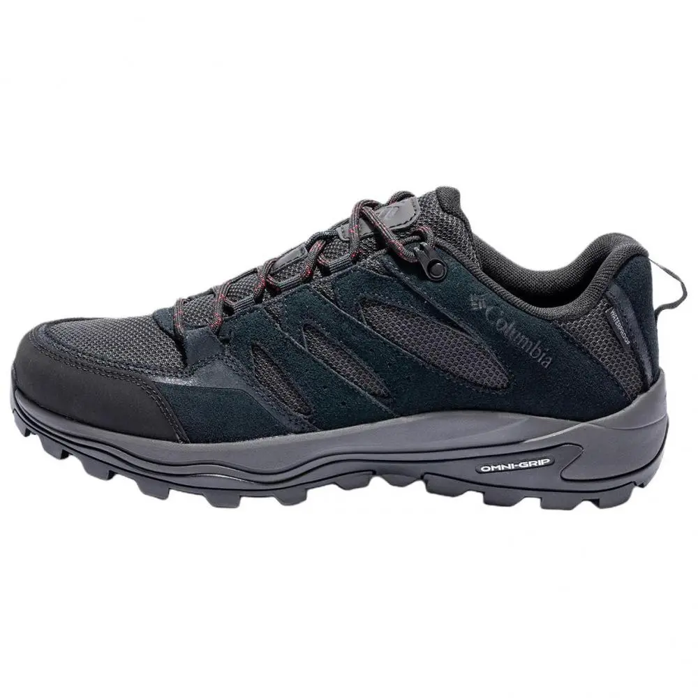 Columbia Redmond Abrasion Resistant Breathable Slip Resistant Low Top Hiking Shoes Men's Gray Black