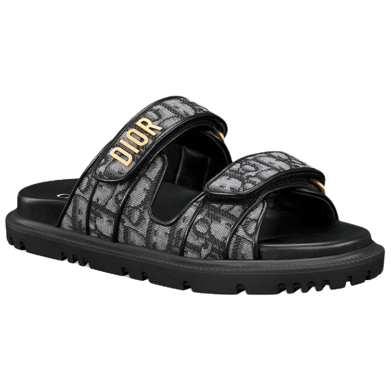DIOR DiorAct Slide Slippers Women's Gray купить в интернет-магазине Yoocart с быстрой доставкой по России.
