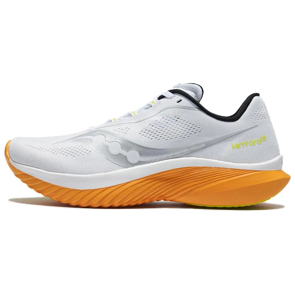 Saucony Kinvara Elite 15 Breathable And Resilient Low Top Casual Running Shoes Men's White