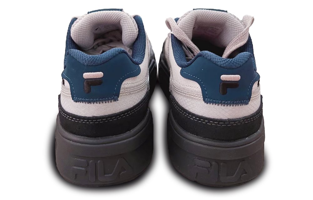 FILA FUSION BANK Anti-Slip Wear-Resistant Low-Top Skateboard Shoes Women's Gray Black