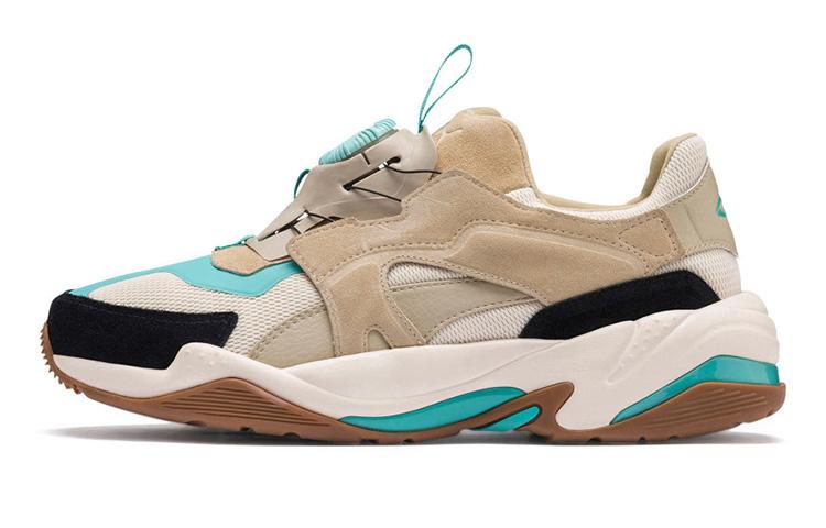 PUMA Thunder Disc Low Top Shoes/Sneakers Unisex Gray Khaki
