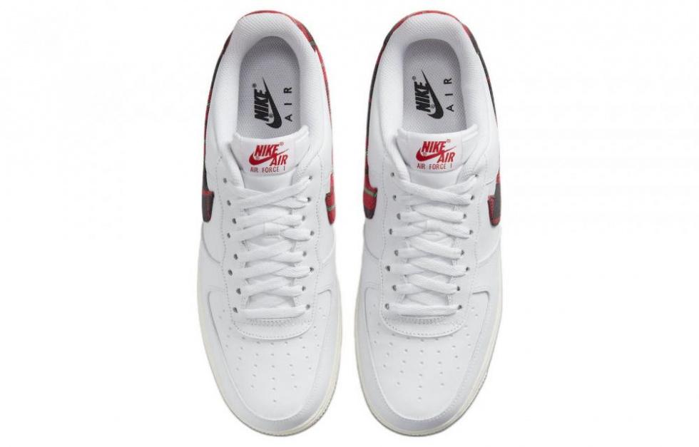 Nike Air Force 1 Low '07 LV8 Tartan Plaid White University Red купить в интернет-магазине Yoocart с быстрой доставкой по России.