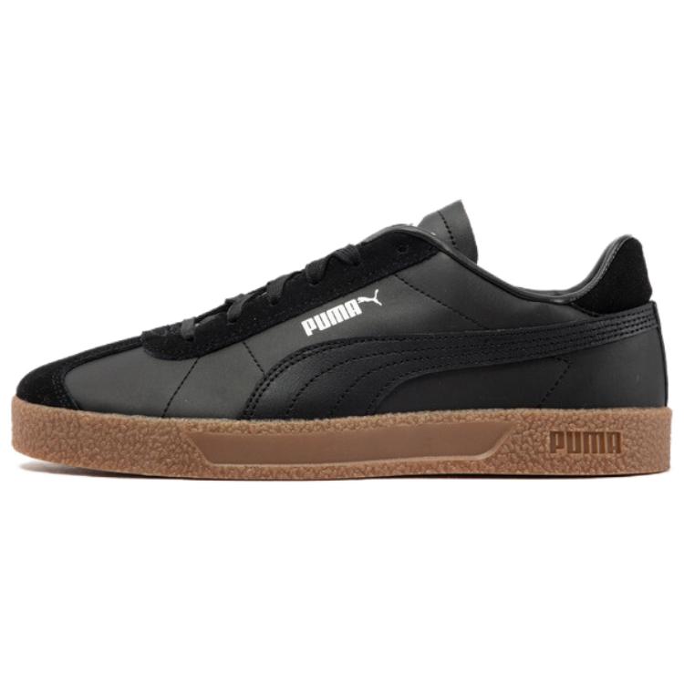 PUMA Club Low Top Skateboard Shoes Unisex Black White