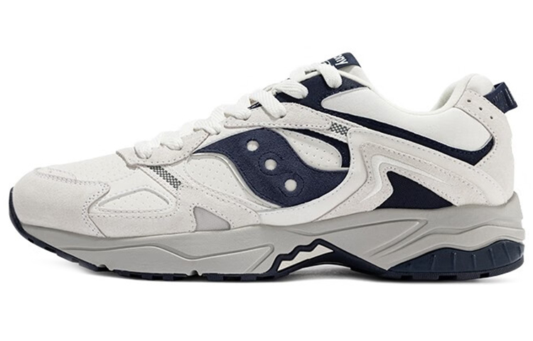Saucony GSD 90S Cushioning, Slip Resistant, Abrasion Resistant Support Low Top Casual Shoes Unisex White Blue