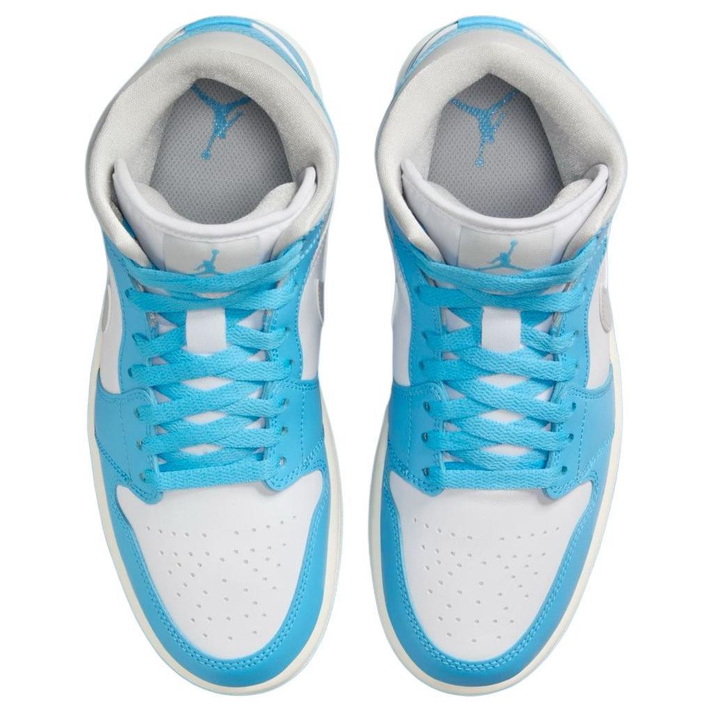 Jordan 1 Mid Dark Powder Blue White Sail Neutral Grey Women's купить в интернет-магазине Yoocart с быстрой доставкой по России.