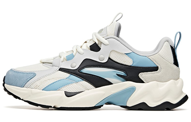 Anta Height Increasing Low-Top Running Shoes Men's White Blue Black