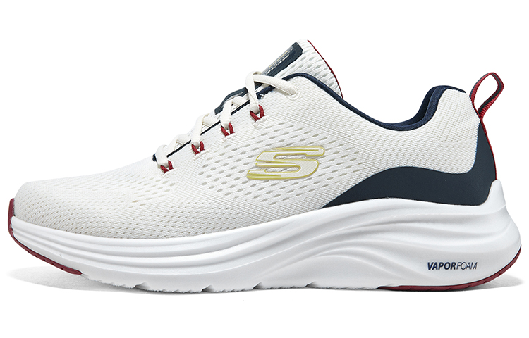 Skechers Vapor Foam Low Top Casual Shoes Men's White Blue Gold