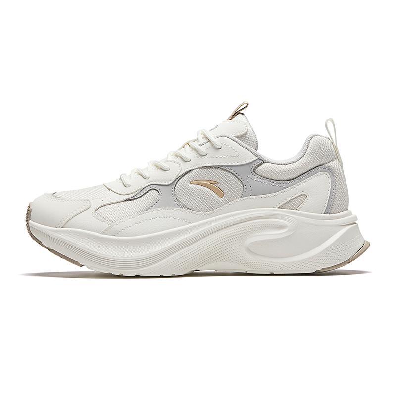 Anta Anti-Slip Wear-Resistant Low-Top Casual Running Shoes Men's White Gray