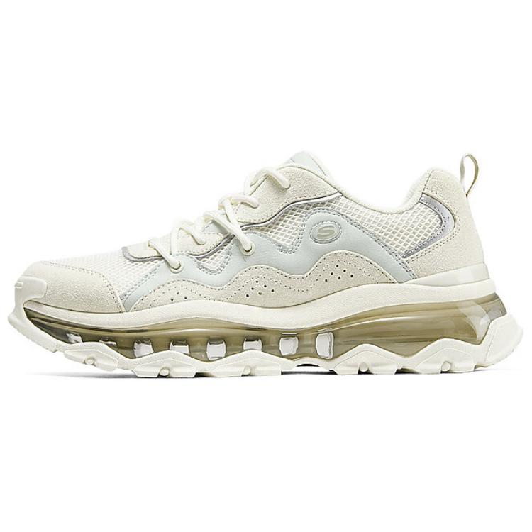 Skechers Uno Anti-Slip Wear-Resistant Low-Top Casual Shoes Men's Ecru