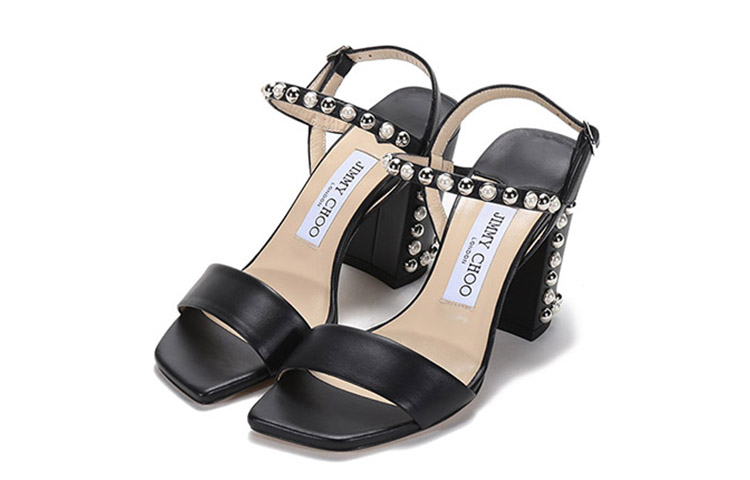 Jimmy Choo Aadra One Strap Sandals Women's Black