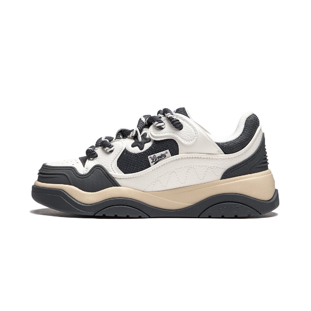 LiNing Zhi Cheng 2.0 Low-Top Skateboard Shoes Men's Black White