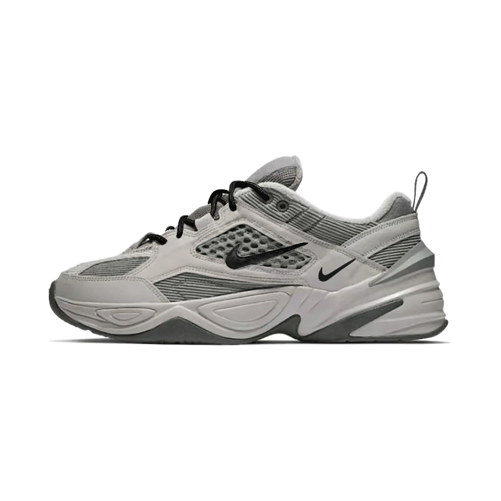 Nike M2K Tekno Abrasion Resistant Breathable Low Top Chunky Sneakers Unisex Light Gray