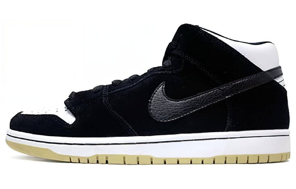 Nike Sb Dunk Mid Black White Gum