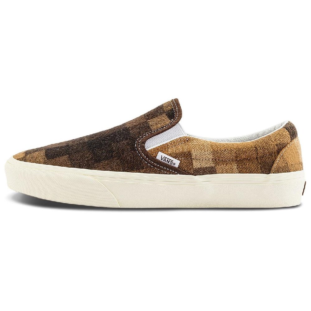 Slip On Classic Vans 'Checkerboard Sweater   Brown'