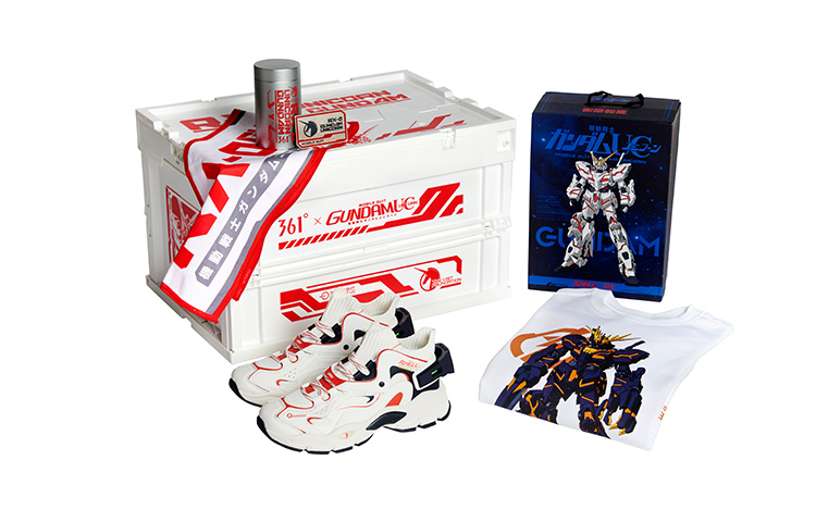 361° Gundam Unicorn Gift Box Cushioning Abrasion Resistant Balance Low Top Sports Casual Shoes Men's White