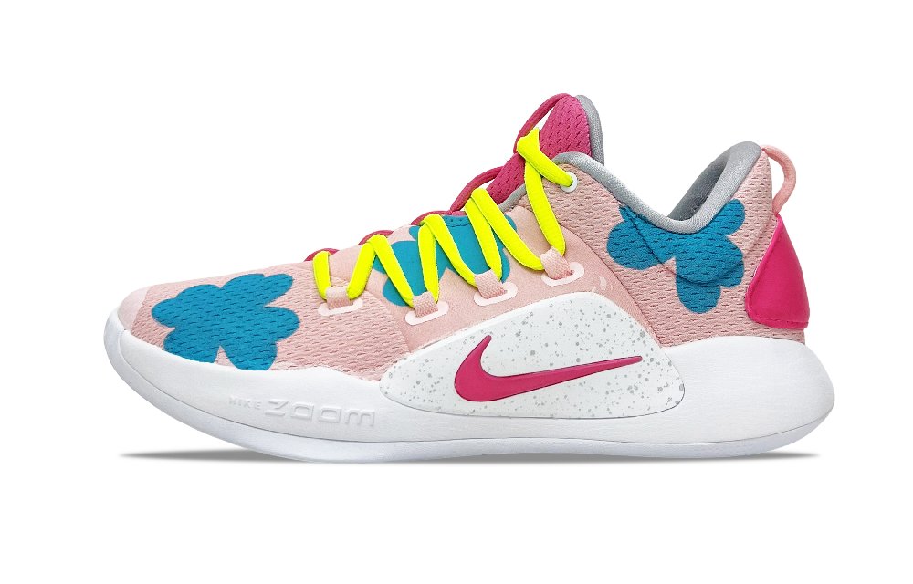 Nike Hyperdunk X Anti-Slip Wear-Resistant Low-Top Basketball Shoes Men's Blue Pink