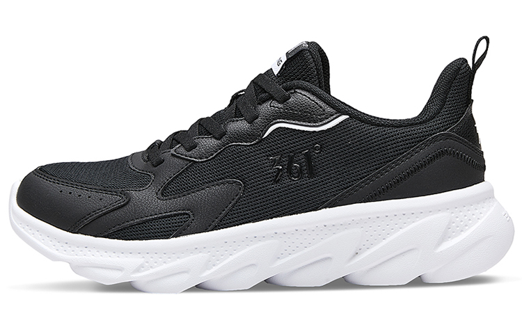 361° Lightweight Low Top Running Shoes Women's Black White