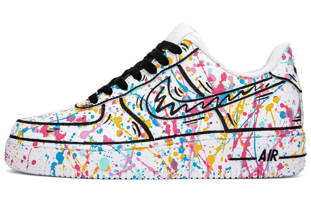Nike Air Force 1 Skateboard Shoes Women's Low Top White/Black