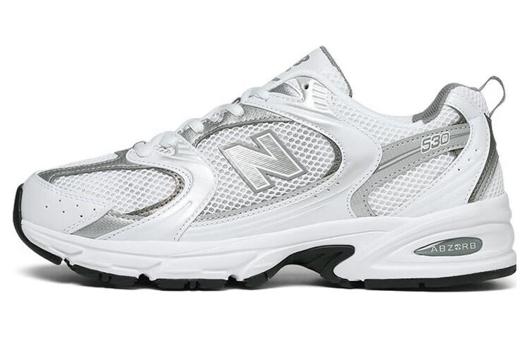 New Balance 530 White Silver Metallic