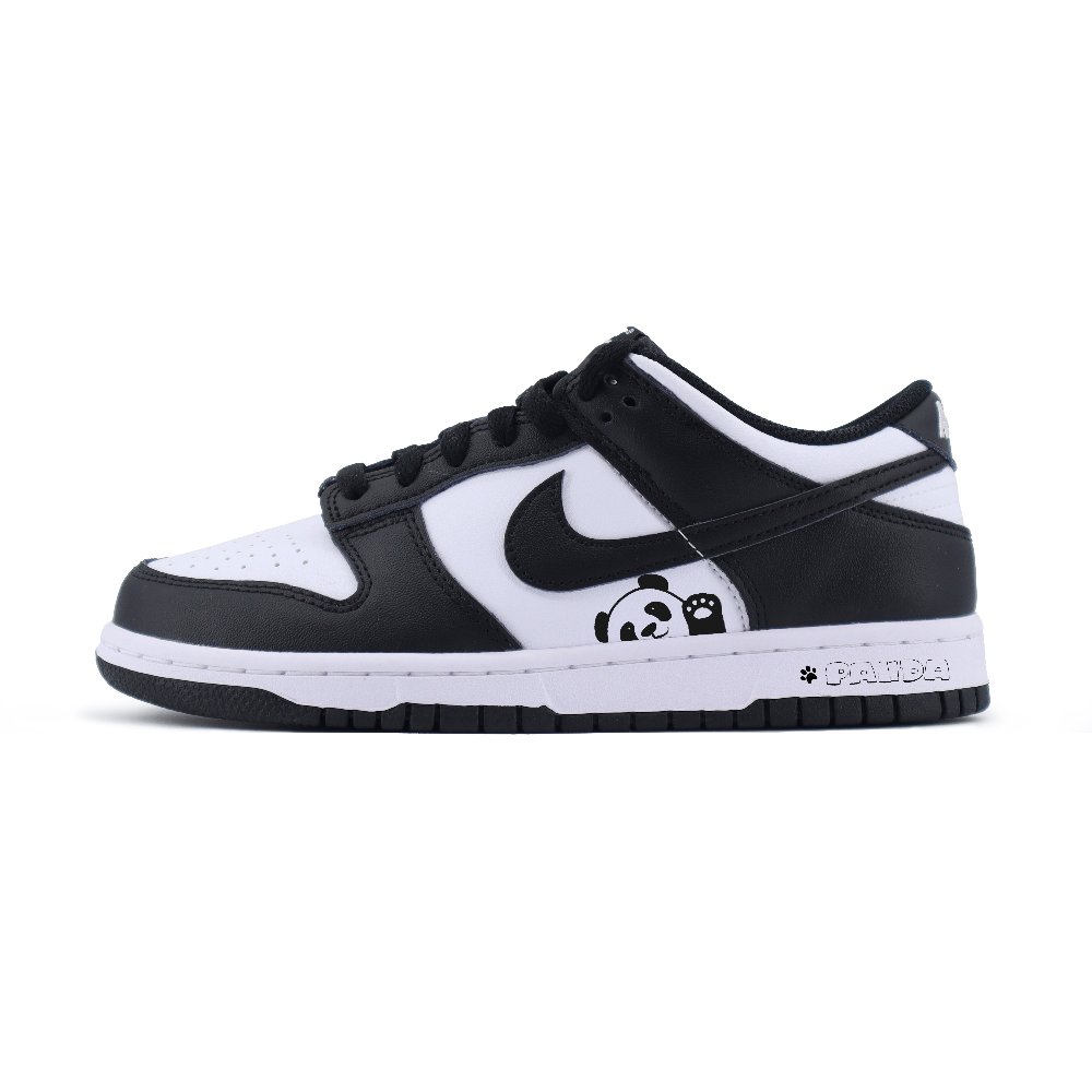 Nike Dunk Cute, Panda Anti Slip Wear Resistant Low Top Skateboard Shoes Unisex Black White