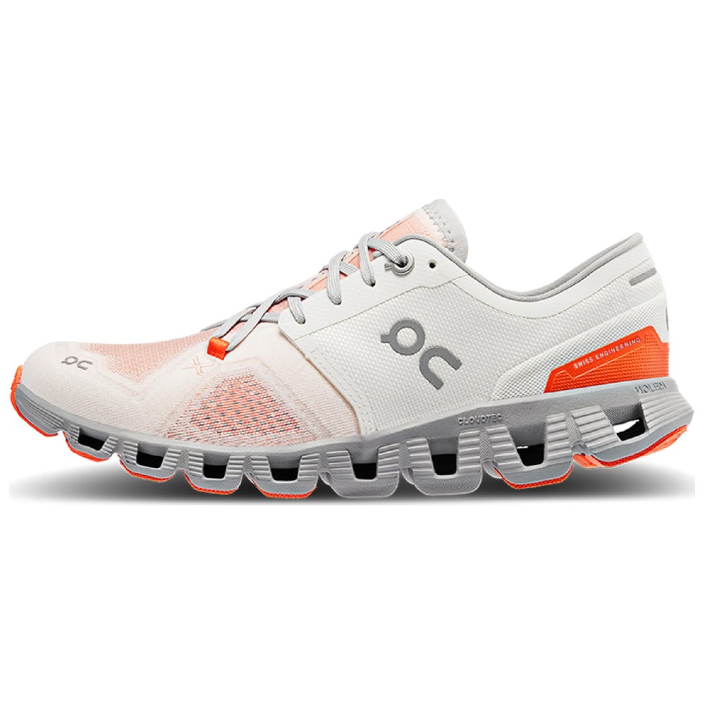On Running Cloud X 3 Ivory Alloy Women's