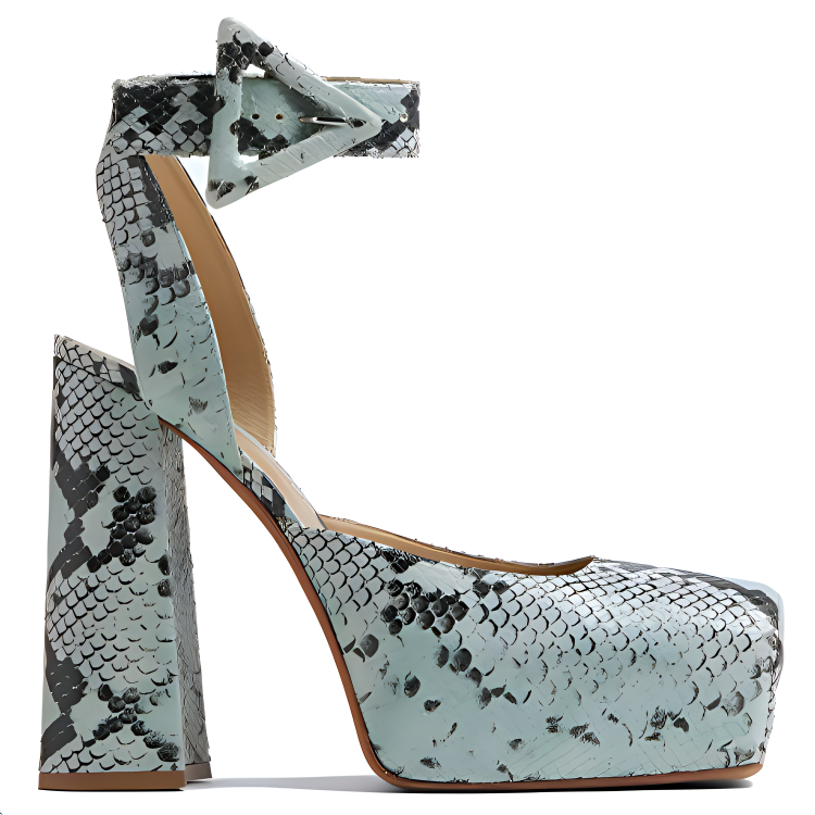 Bottega Veneta Chunky Heel High Heels Women's Dew Black