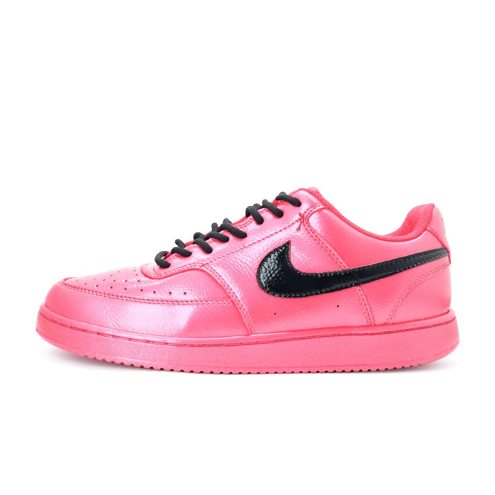 Nike Court Vision 1 Neon Pink Flame Abrasion Resistant Balance Support Low top Skateboard Shoes Unisex Pearl Pink Basic