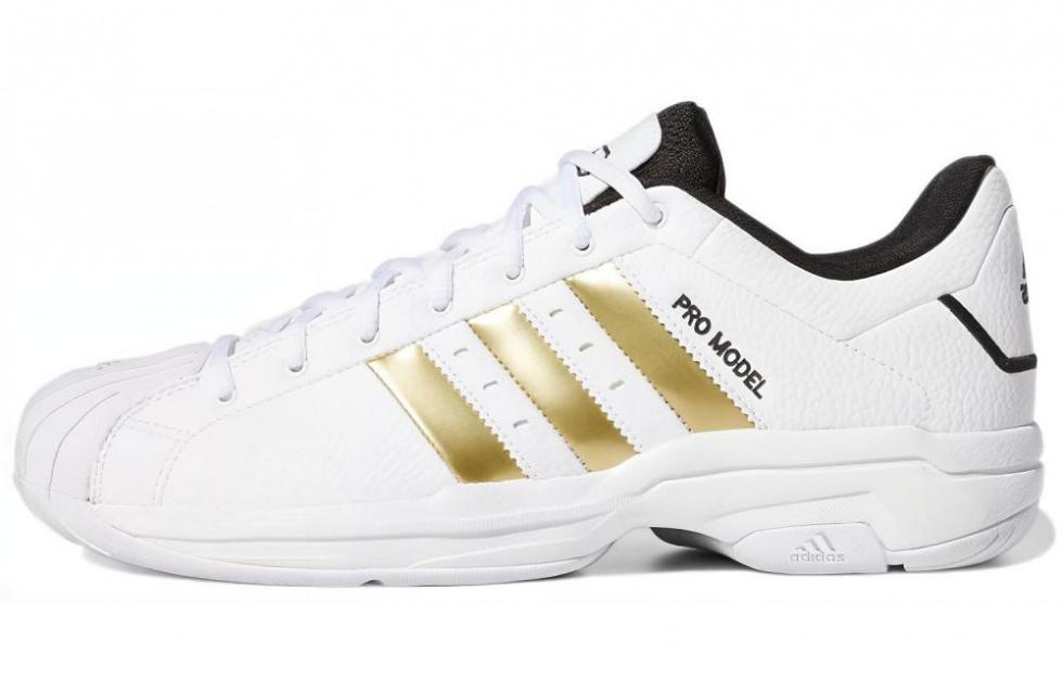 Adidas Pro Model 2G Low 'White Gold Metallic'