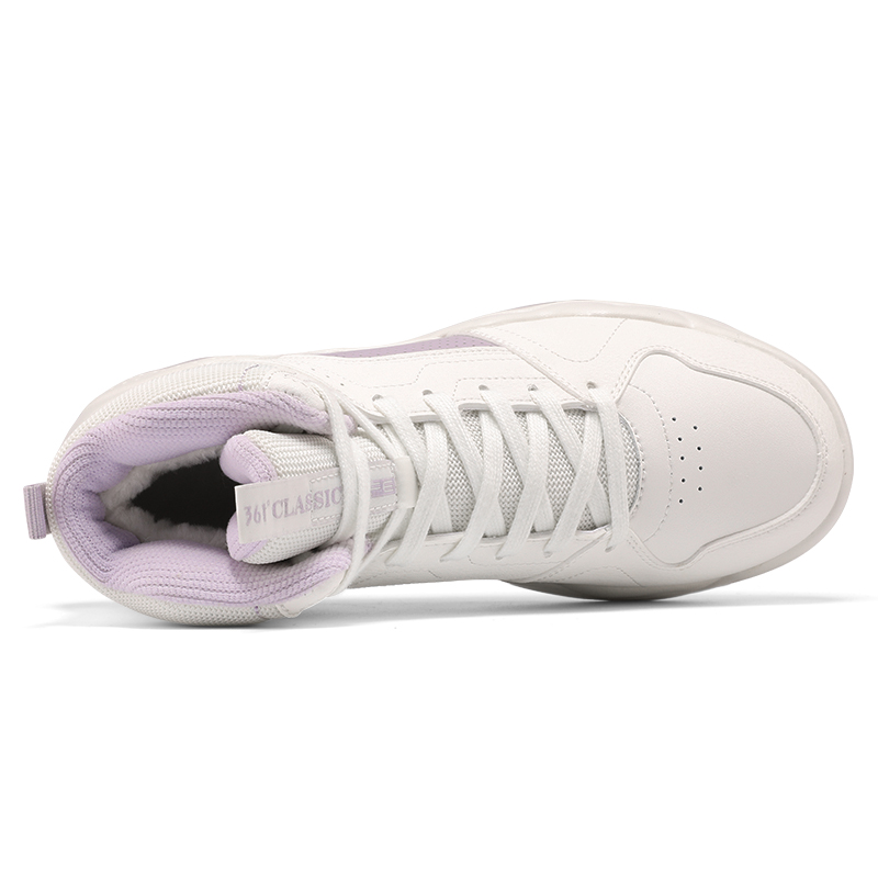 361° Life Collection Warm Mid-Top Casual Shoes Women's White Purple