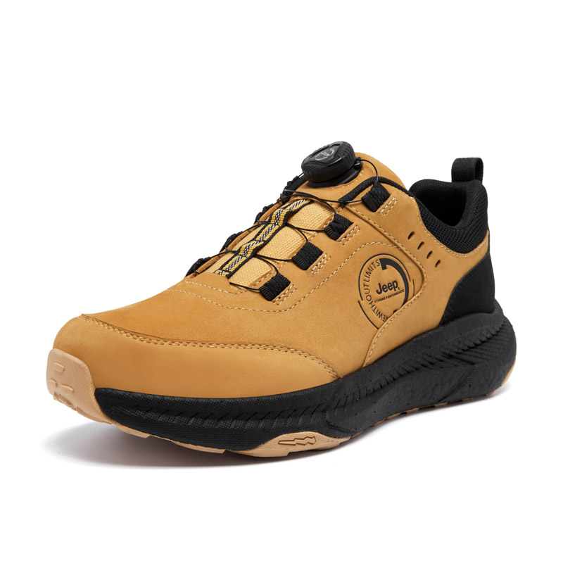 Jeep Mountaineering Hiking Shoes Men's Black Yellow купить в интернет-магазине Yoocart с быстрой доставкой по России.