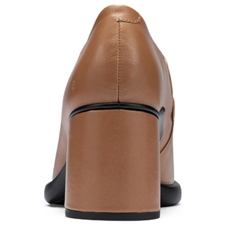 Ecco Chunky Heel High Heels 7cm Women's Light Brown купить в интернет-магазине Yoocart с быстрой доставкой по России.