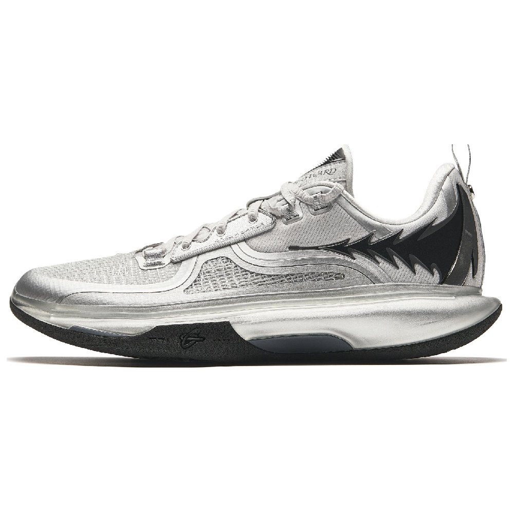 Anta GH5 Cushioning Rebound Low-Top Basketball Shoes Men's Silver Black
