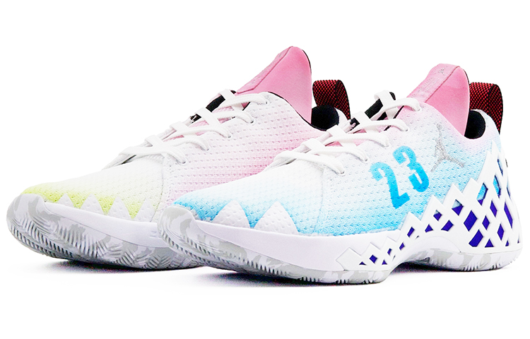 Jordan Jumpman Diamond Basketball Shoes Unisex Low top White/Blue/Pink/Green купить в интернет-магазине Yoocart с быстрой доставкой по России.