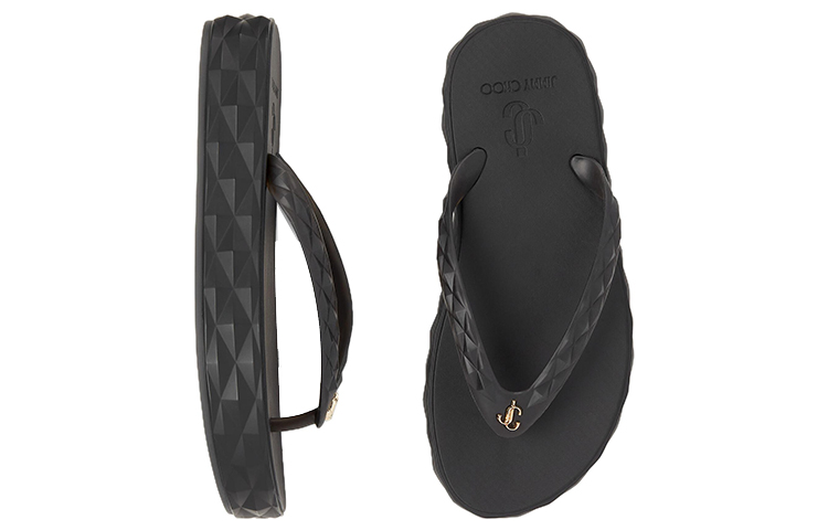 Jimmy Choo Diamond Flip Flop X Black Women's
