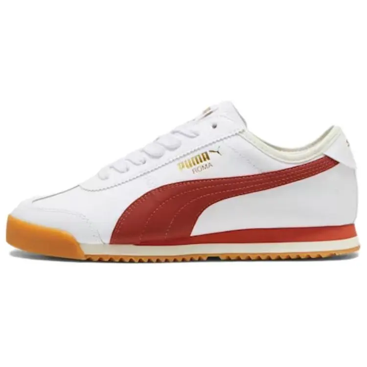 PUMA Roma Slip Resistant Abrasion Resistant Low top Casual Running Shoes Unisex White